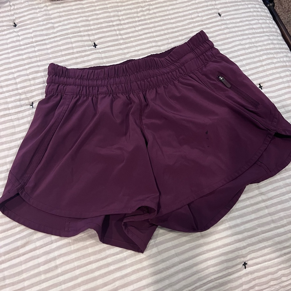 Lululemon maroon Tracker Shorts